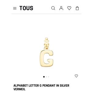 New Tous G pendant with bear